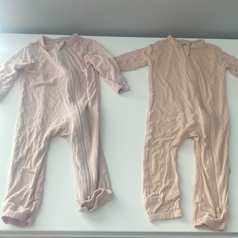 Kyte Baby zippered footless onesies size 0-3 months